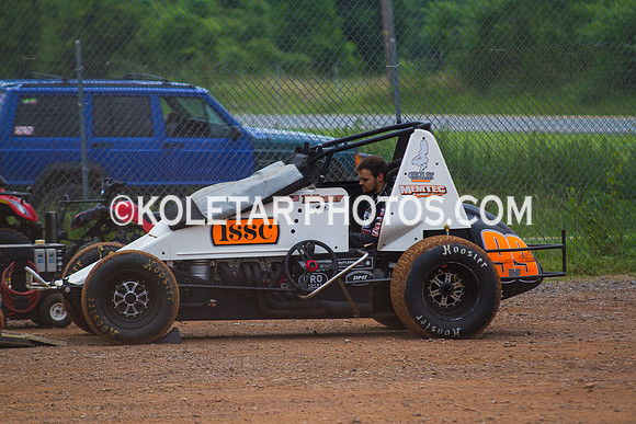 SUSQUEHANNA SPEEDWAY YORK HAVEN PA USAC SPRINTS & ARDC MIDGETS 6-8-2014-1012
