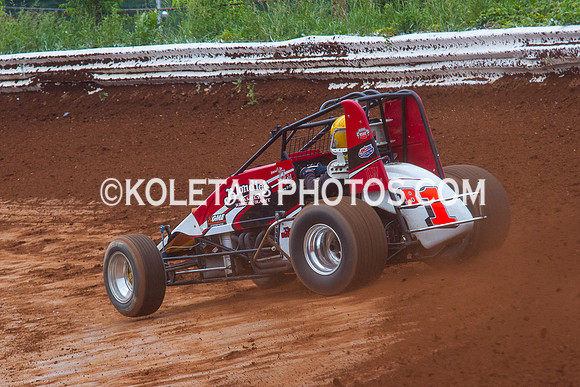 SUSQUEHANNA SPEEDWAY YORK HAVEN PA USAC SPRINTS & ARDC MIDGETS 6-8-2014-1235