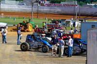 PORT ROYAL  PA USAC SPRINTS & ARDC MIDGETS 6-7-2014-8819