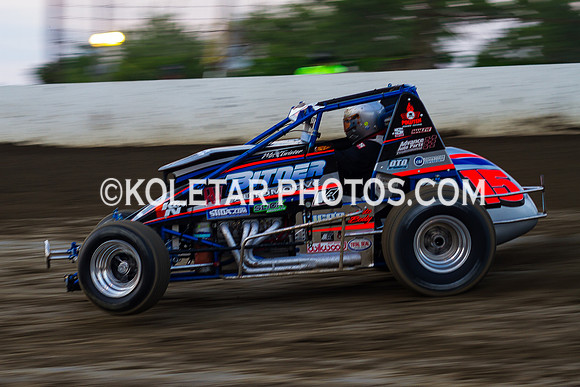 GRANDVIEW PA USAC SPRINTS & ARDC MIDGETS 6-3-2014-4908