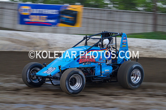 GRANDVIEW PA USAC SPRINTS & ARDC MIDGETS 6-3-2014-5005